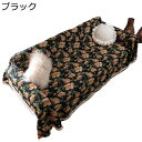 ソファカバー 欧風 マルチカバー 花柄 レトロ 厚手 フルカバー 犬 猫 傷防止 長方形 大判 多機能 ソファーかばー フリンジ付き ブランケット 汚れ防止 防...