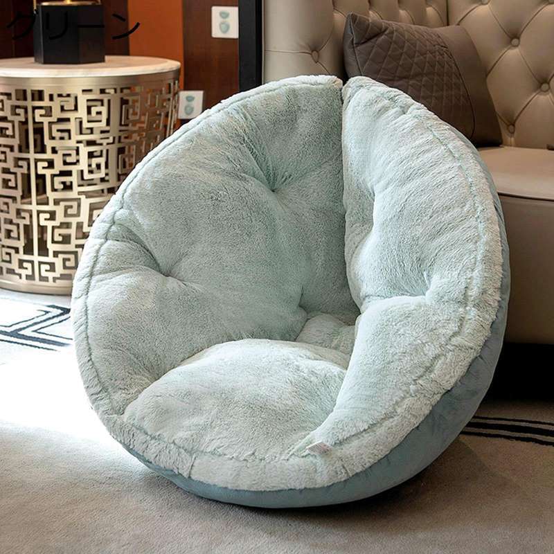 畳用座布団 背もたれクッション ミニソファー 2way ベッド用クッション 背当て 腰枕 展開可能 一体式 もこもこ 無地 体圧分散 ふわふわ インテリア 清潔やすい 通勤通学 自宅 プレゼント [2]