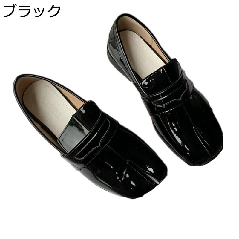 レディース 足袋パンプス ローファー スリッポン フォーマル 通学 オールシーズン 軽い 丈夫 ファッション 耐汚 柔らか革 耐衝撃 蒸れない オールマイティ ...