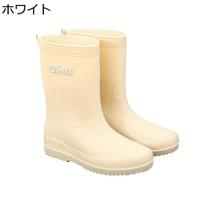 レインブーツ 防水靴 短靴 作業靴 ミドル丈 レディース 歩きやすい スリップオン 滑り止め 速乾 軽量 防水 耐油 ソフト シンプル ヴィンテージ 晴雨兼用 梅雨?策 通勤 通気性 ストレッチ