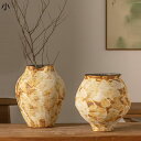 花びん フラワーポット花器 ベージュ シンプル花器 花瓶 高温磁器花器 陶磁製花器 ストライプ柄 生け花用花器 ドライフラワー用花器 創意装飾 家飾りアイテム ...