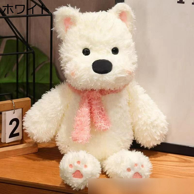 ドッグぬいぐるみ ふわふわ抱き枕 部屋飾り 置物 店飾り もちもち クッション枕 背当て 腰当て 柔らか ソーパーソフト 極上の肌触り すやすや寝る 縫い包み 眠り枕 寝添え お誕生日ギフト 卒業式 癒し(3)