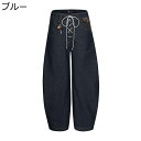 デニムパンツ ワイドパンツ カーゴパンツ メンズ レディース 長ズボン ヒョウ柄 プリント 着痩せ ストレートパンツ ファッション カジュアル ストリート マル...