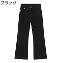 デニムパンツ ロングパンツ メンズ フレアパンツ カジュアル Gパン ボトムス 大きいサイズ ルーズ ワイド レギュラー リラックス 部屋着 ストリート系 カッコイイ 黒 春秋 バイカージーンズ