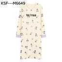 ロングTシャツ 長袖 胸パッド入り M-3XL ラウンドネック プルオーバープル ルームワンピース 大きいサイズ 部屋着 ワンピースパジャマ カジュアル ゆった...