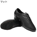 社交ダンスシューズ モダンシューズ メンズ PUレザー ジャズシューズ スプリットソール フェルト底 3.5cmヒール 底に通気メッシュ やわらかい ラテンシュ...