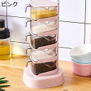 調味料ポット 4層 スプーン付き 蓋付き 調味料入れ 砂糖入れ 360 引き出し 回転 スパイス ラック ラック スパイスジャー シュガーポット 調味料瓶 調味料ケース 砂糖容器 お手入れ簡単 湿気防止 家庭/飲食店/業務用(3)
