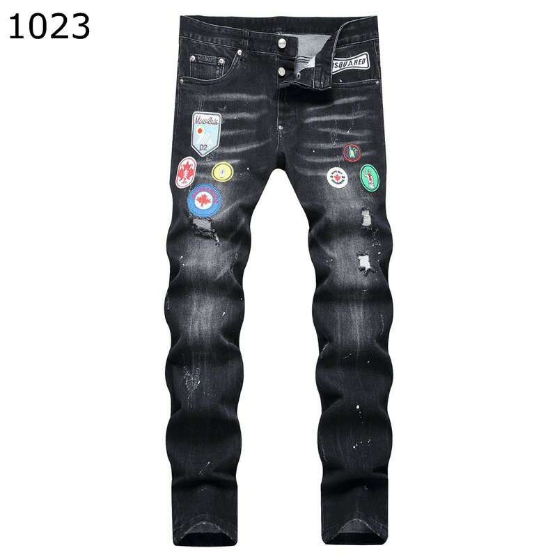 デニムパンツ Gパン メンズ ダメージ スキニーパンツ 細身 バッジ ストレッチ 男性 ボトム 長ズボン 大人 お洒落 オリジナル スポーツ ファッション 厚手 軽量 春夏秋 バイカージーンズ