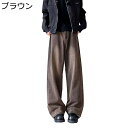 ワイドパンツ デニム メンズ ジーンズ 前開きジッパー 窮屈感のない ウォッシュ加工 アンクルパンツ デニムパンツ ジーンズ Gパン 個性的 b系 ストリート かっこいい 肌触り 耐摩耗性 ジーパン 四季使用(4)