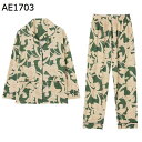 婦人 花柄 パジャマ 春秋 レディース 寝巻き M-3XL 綿100% ルームウェア 長袖 二点セット 吸汗 通気 コンフォート 便利服 肌に優しい ニットコットン 部屋着 お年寄り 母の日 敬老の日 ギフト