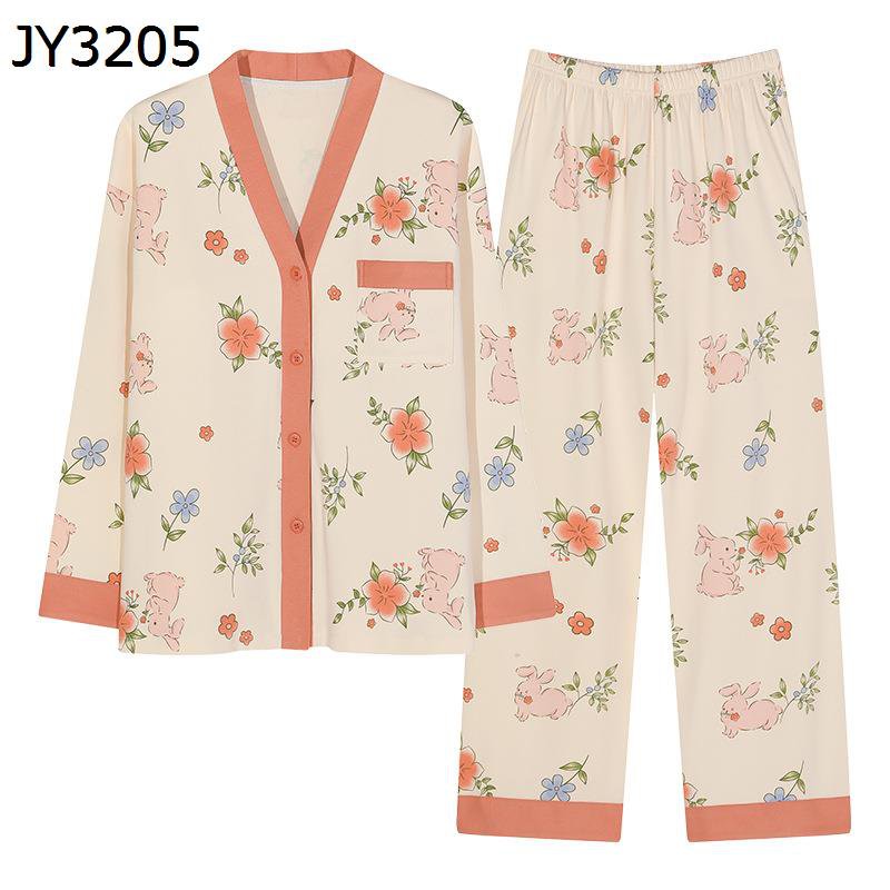 レディース パジャマ 花柄 寝巻き 綿 二点セット 前開き Vネック 可愛い 婦人 ルームウェアセット 胸パッド入り 快適 吸汗 通気 ゆったり 家着 ホームウェア 敏感肌 ナイトウェア 便利服 部屋着