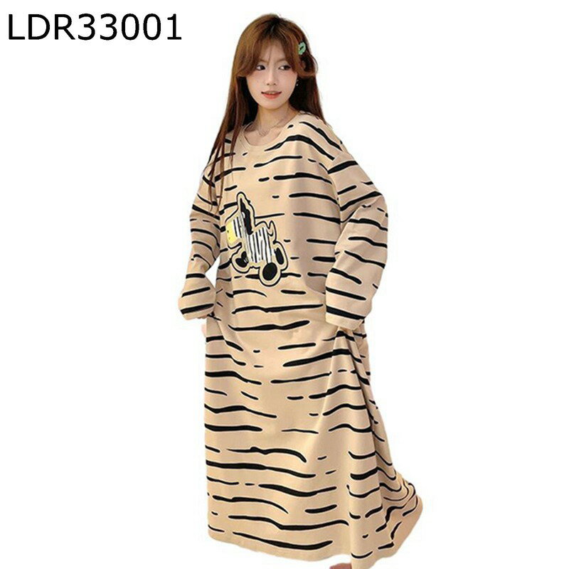 ルームワンピース 春秋 ネグリジェ パジャマ レディース 長袖 ロング丈 綿 肌に優しい 部屋着 寝巻き 薄手 通気性 ナイトウェア リラックス トラベル お泊り ワイド 大きいサイズ