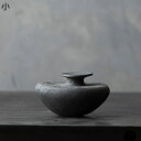 花瓶 一輪挿し ブラック 黒 小さめ花器 ミニ花器 高温磁器花器 陶磁製花器 現代風 モダン 異形 不規則 ドライフラワ用花器 フラワーアレンジメント用花器 家の装飾 インテリア飾り リビングルーム 和室 日式(3)