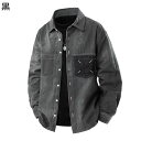 デニムシャツ カジュアルシャツ メンズ 長袖 春夏服 シャツジャケット 折り襟 シンプル シャツアウター 薄手 軽い 速乾吸汗 通気性いい 合わせやすい リラックス 形態安定 通勤 旅行 スポーツ