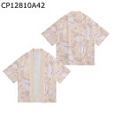 カーディガン メンズ レディース 夏服 和式パーカー ツル 花柄 和風 七分袖 和柄プリント 半纏 羽織 エアコン対策 速乾通気 日焼け防止 法被 ビッグシルエット ユニセックス お出かけ お祭り カーキ(4)