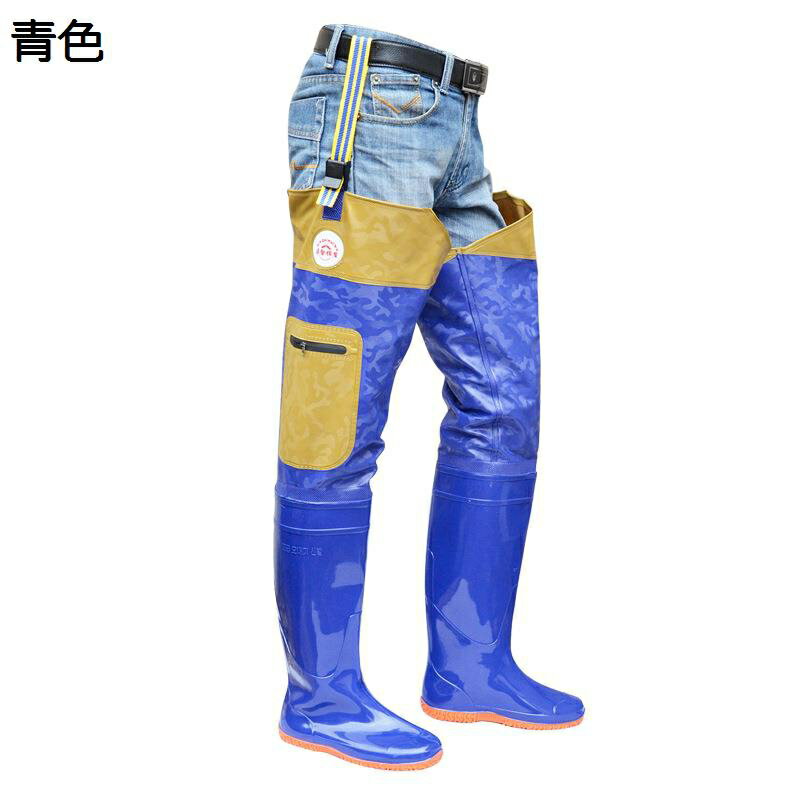 ウェーダー 胴付き長靴 ロングレインブーツ お釣り 男女兼用 作業着 膝丈 釣り用スーツ 紐付き 完全防水 厚手 滑らない 大きいサイズ 渓流 海 田植え 水産業 鮎 防災対策 川釣り 畑仕事 雪道 雨道