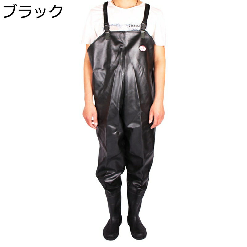 ウェーダー PVC チェストハイウェーダー 釣り用レインブーツ 完全防水 通気性 滑り止め 大人用 洗車 農..