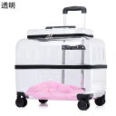 猫用キャリーバッグ 引っ掻き傷に強い キャリー ペット 小型犬犬猫用 透明 ダブルファスナー ペットキャリーバッグ 新型 改良 携帯やすい に落ち着く アウトドア おでかけ お出かけバック 犬兼用