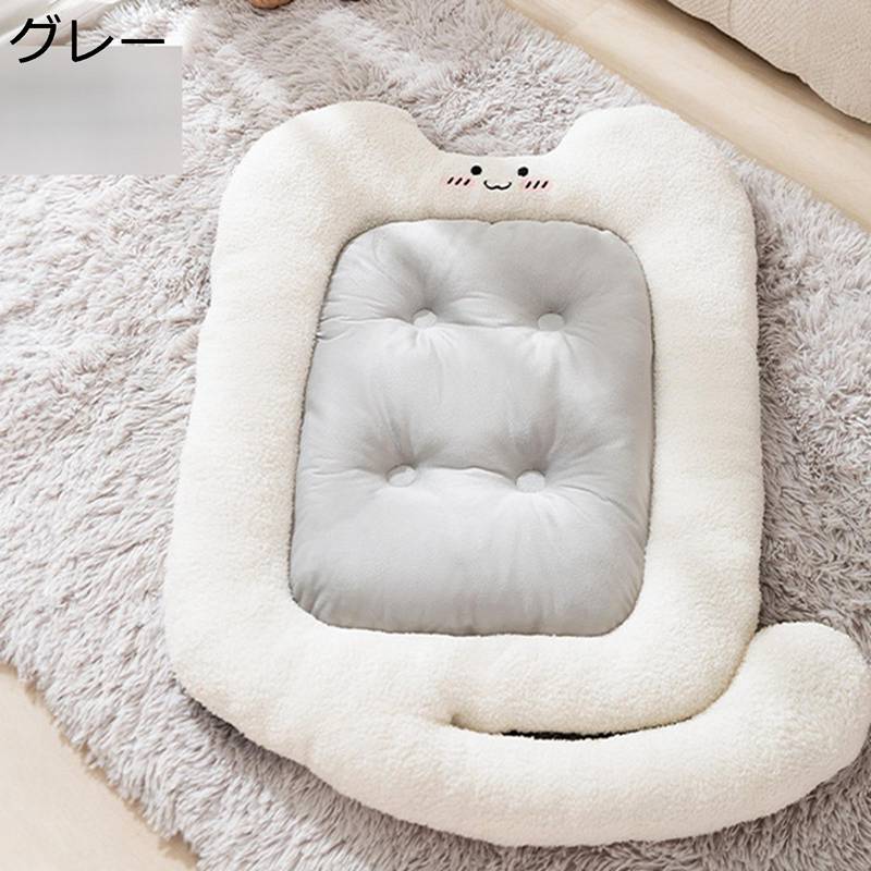クッション 猫 マット 犬 ペット用品 ハウス フワフワ 柔らか ソフト 快適 保温防寒 防水 滑り止め 折..