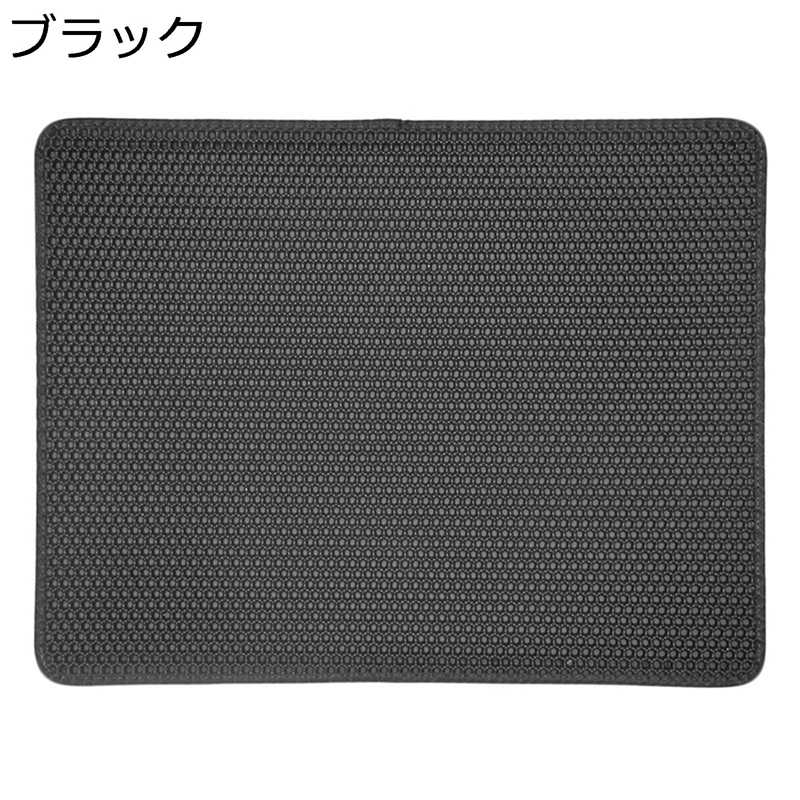 猫トイレマット 猫砂マット 猫用砂取りマット 猫 犬 ペット用品 キャットリターマット 尿漏れ防止 防カ..