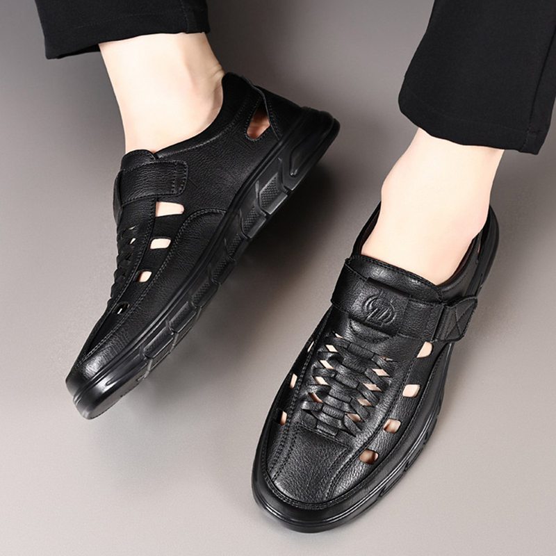 男性 サンダル かかとあり メンズサンダル 防滑 マジックテープ 外履き 通勤 トレンド 耐磨耗 通気性