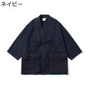 開襟シャツ メンズ 半袖シャツ 夏服 Vネック ゆったり サイドポケット パッチワーク シンプル 作業着 カーゴ 日系 ビッグシルエット カジュアル コーディネ...