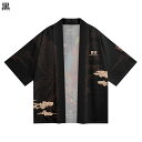 カーディガン メンズ 和式パーカー 鳳凰 スザク 夏服 和風 七分袖 羽織 和式アウター 速乾通気性 冷房対策 着物 お祭り衣装 日式 原宿系 半纏 法被 体型カバー 日除け 花見 ビーチ カップル