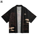 カーディガン メンズ 和式パーカー 虎柄 中華風 寅 夏服 七分袖 羽織 和式コート 速乾通気性 冷房対策 着物 お祭り衣装 原宿系 半纏 法被 BIGシルエッ...