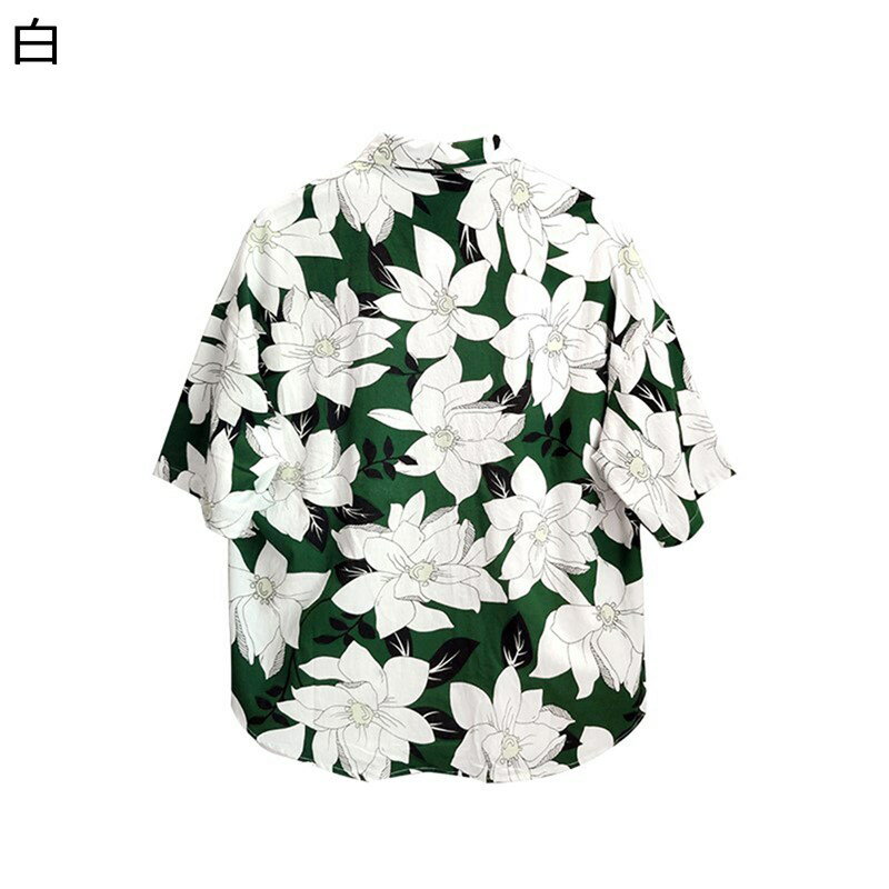ハワイシャツア 花柄 アロハシャツ プリント 半袖 前開き 夏服 メンズファッション 四季適用 おしゃれ ..
