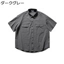 カジュアルシャツ メンズ 半袖シャツ 薄手 トップス 開襟 アウター 羽織り 軽い ストリート 作業服 ワーク アウトドア 柔らかい 速乾 吸汗 通気 おしゃれ...