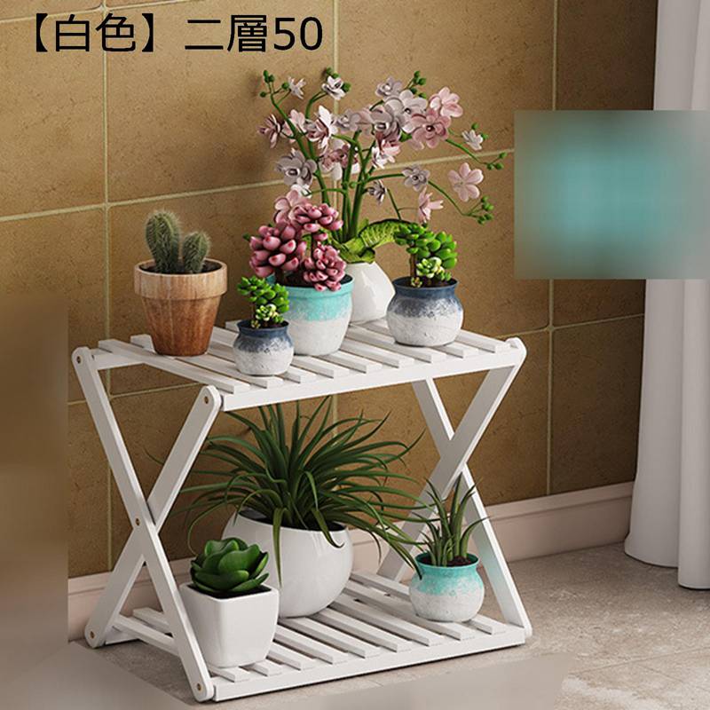 ガーデンラック フラワースタンド 園芸 植木鉢置き 天然竹 折り畳み 靴棚 フラワーラック 室内 置物ラ..