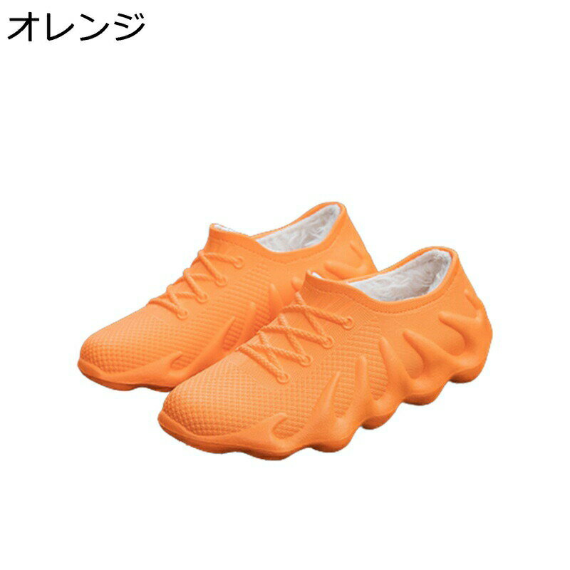 大きいサイズ 梅雨 台風 雪の日 レインシューズ スニーカー 男女通用 レディース キッチンシューズ 高い防水力 ショート丈 防滑 軽い 無地 軽量 ソフト 脱ぎ履きやすい 通年適用 お揃い