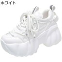 超厚底 ダッドスニーカー レディース 8cm身長UP 美脚 軽量 スポーツシューズ シークレットシューズ 通気性 滑りにくい 疲れない 柔軟性 おしゃれ 旅行 プラットフォーム トラベル 通学 運動 春夏秋
