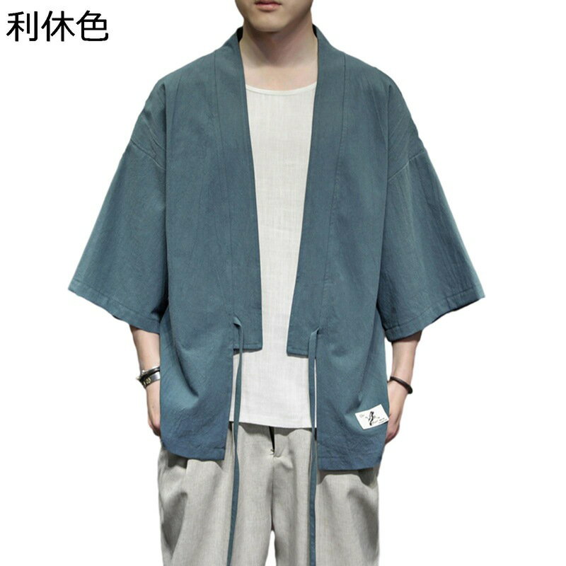 カーディガン 開襟シャツ メンズ 唐装 カジュアルシャツ 半袖 夏 中華風 薄手 耐久性 形態安定 軽量 吸汗速乾 ゆったり おしゃれ 上着 通学 お出掛け 練習用 青年 シャツ ビッグシルエット