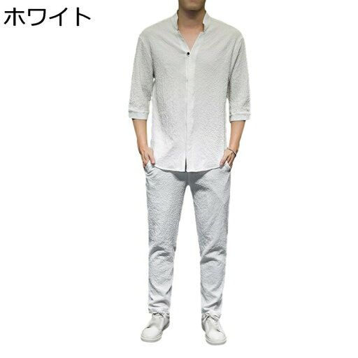 唐装 漢服 男性 半袖 中山服 上下セット ジャカード 薄手 形態安定 軽量 吸汗速乾 無地 チャイナ風 カジュアル 大きいサイズ ゆったり おしゃれ 上着 春夏秋 アウトドア 旅行 青年