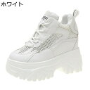 インヒールスニーカー 超厚底 メッシュ レディース 10cm身長UP 美脚 スポーツシューズ シークレットシューズ 通気性 滑りにくい 疲れない 柔軟性 おしゃれ 通勤通学 日常着用 散歩 デート 春夏秋