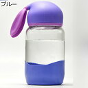 ガラスボトル 300ml 水筒 ウォーターボトル 直飲み 耐冷耐熱 広口 水飲みコップ 漏れなし フタ付き 耐久性 持ち運び 洗いやすい かわいい オフィス 旅...
