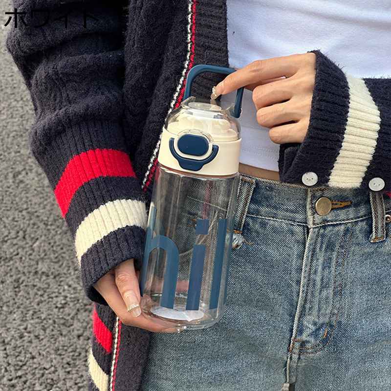 スポーツウォーターボトル 水筒 水飲みコップ 漏れなし 480ml/600ml ドリンクボトル 給水 直飲み 通勤..