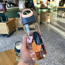 クリア ボトル 直飲み 水筒 スポーツウォーターボトル すいとう 蓋付き 漏れなし 使いやすさ 携帯用 軽量 ファッション 通勤 保育園 幼稚園 通園 学校 旅...