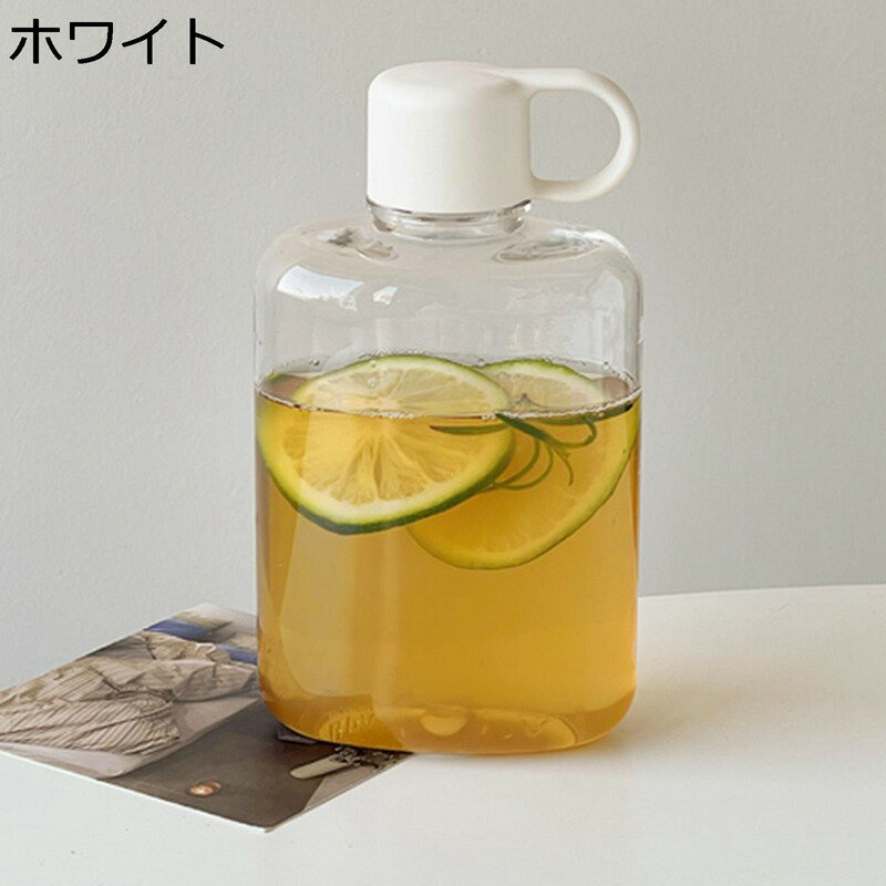 ボトル 360ml Tritan 目盛り 水筒 ウォーターボトル 500ml BPAフリー 透明カップ キャリーハンドル付き プラスチックボトル カップ オシャレ ユニセックス 仕事 学校 サイクリング用 キャンプ ジョギング