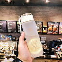 ウォーターボトル 水筒 マットテクスチャ 手提げ付き 直飲み カップル プラスチック ボトル 給水ボトル 超軽量 便利な 耐久性 高い密封性 萌え萌え 少女用 ...