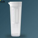 ガラスティーポット 冷水筒 ガラス製 ティーカップ 透明 ティーカップ 1100ml クリア 茶こし付き 蓋付き 大容量 水出し 断熱保温 モダン ティーパーテ...