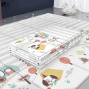 プレイマット リバーシブル ふわふわ ベビーマット クッションマット 折りたたみ 床キズ防止 折り畳みカーペット 防汚 防音 知育促進 滑り止め 防ダニ 保温性 拭ける 新生活 幼稚園 学校 保育園