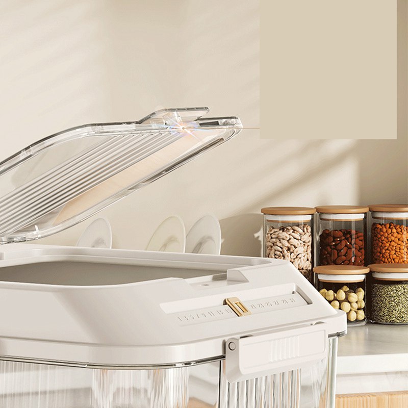 米びつ クリア 米櫃 こめびつ ライスストッカー 大容量 5/10kg お米ケース 保存容器 米入れ 米櫃 虫除け 密閉 ライスストッカー 無洗米 防湿 ライスボックス キッチン収納 小麦粉 駄菓子 砂糖 清潔便利 保存容器