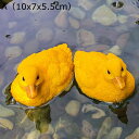 ガーデンオーナメント アヒル 黄鴨 花壇の置物 ペアセット 2個 池の飾り 水上 温泉用 アニマル 動物 庭の装飾 庭オブジェ 屋外装飾 置物 インテリア 工芸品 園芸用品 動物 庭園 人工 池 石の上 飾り物