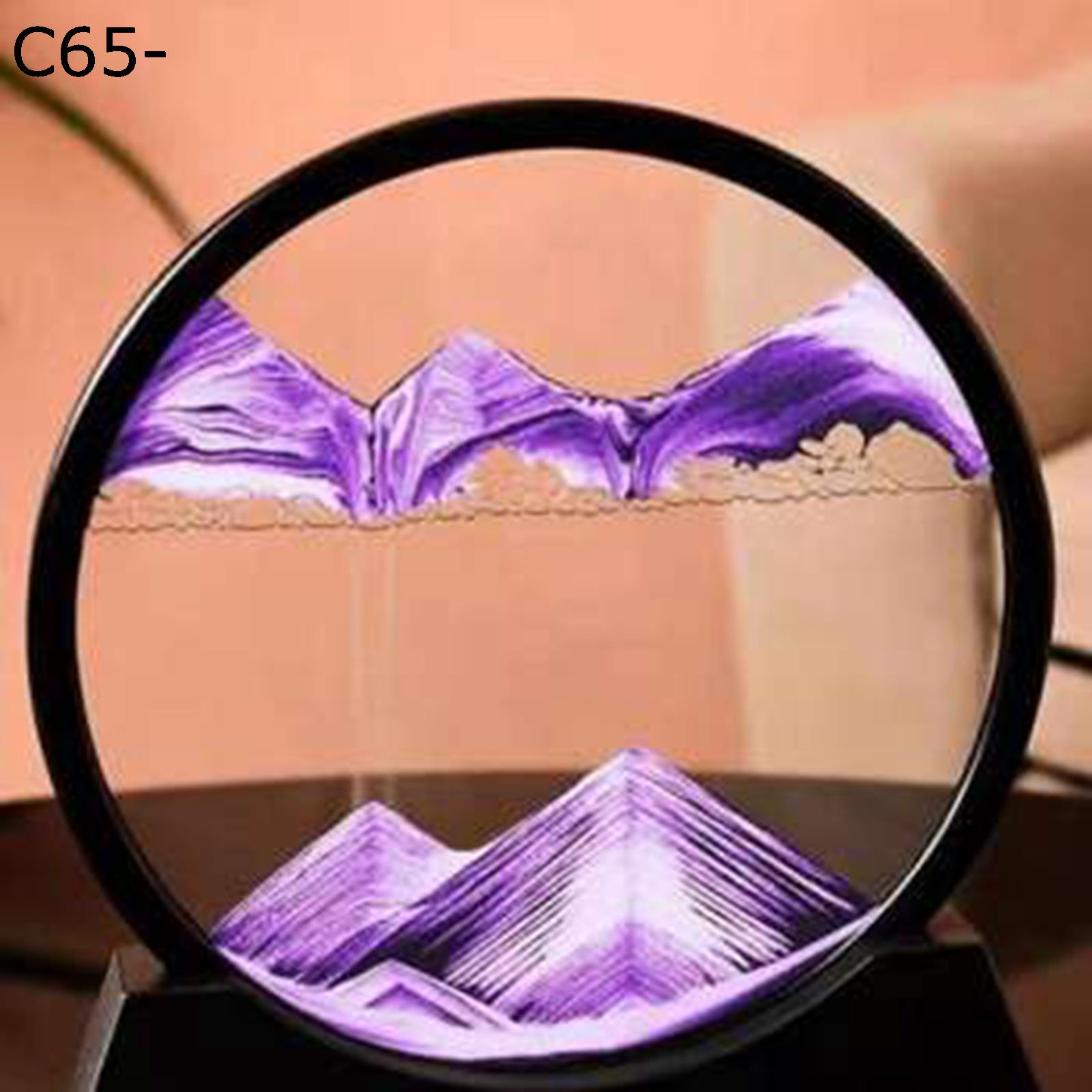 置き型 サンドピクチャー サンドアート インテリア小物 落ちる砂 円形 芸術 砂時計 3D風景 動くインテリアアート サンドアートピクチャー プレゼント 砂の絵 おしゃれ お洒落 風景 装飾品 玄関 棚 ガラス 友達 誕生日