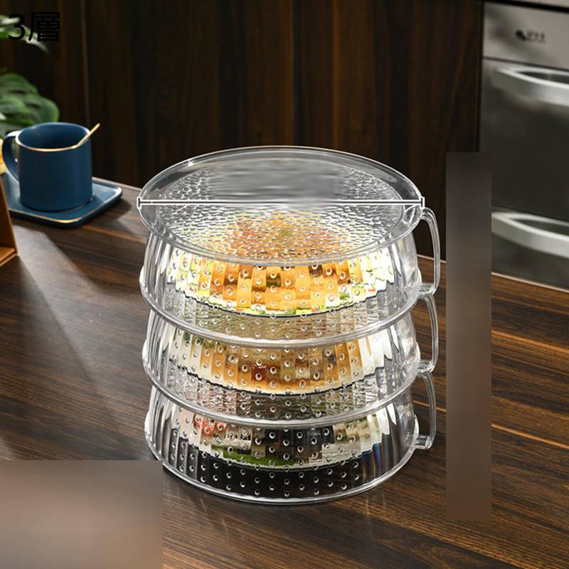 食卓カバー フードカバー 虫よけ 埃よけ 多層 透明 通気性 保温 多機能 重ね合わ可能 コンパクト 便利 省スペース 再利用可能 大きめ キッチン用 積み重ね 残りごはん 家庭用 キッチン収納