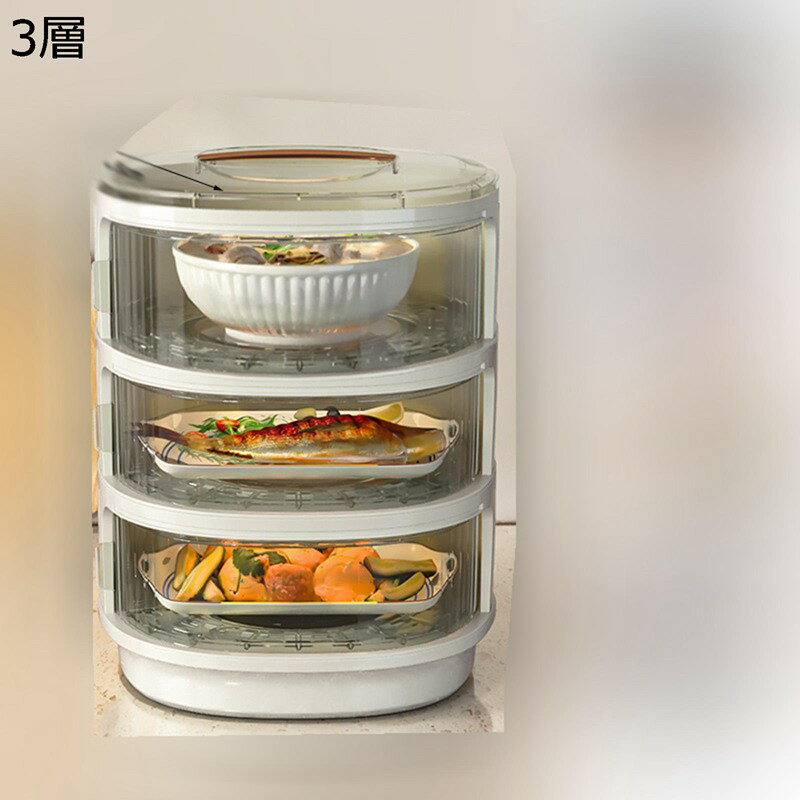 フードカバー 食卓カバー 虫よけ 埃よけ 収納便利 耐久性 便利 保温 食卓 省スペース おしゃれ 多層 ラック 透明 洗える 多機能 プラスチック 大きいサイズ インテリア キッチン用 お菓子