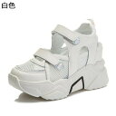 スポーツサンダル インヒール メッシュスニーカー 8cmアップ レディース 運動靴 ベルクロ ウォーキング 可愛い 夏用 蒸れない 前開き ビーサン 美脚 蒸れ...