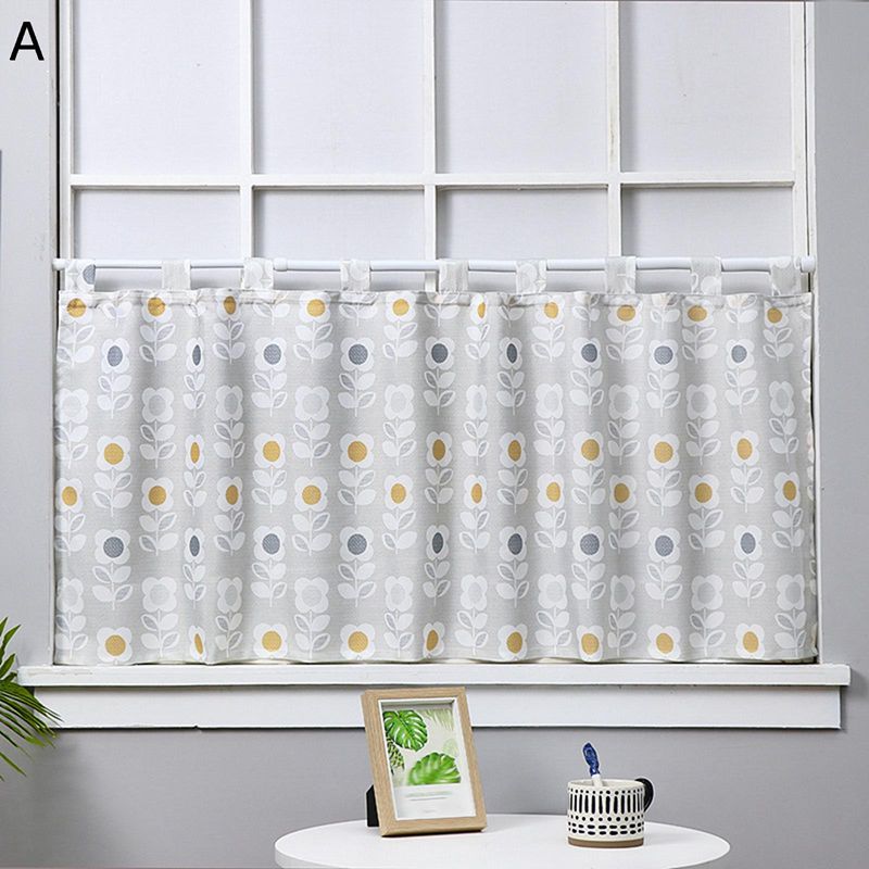 カフェカーテン 短いカーテン 小窓カフェカーテン つっぱり棒付き 防塵カーテン 窓 断熱 防虫 日よけ 飾り物 昼夜目隠し 居間 リビングルーム 子供部屋 透け感 おしゃれ カフェ 飲み屋 蕎麦屋